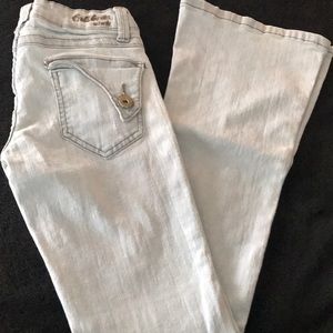 Bubblegum Light Wash Flare Jean